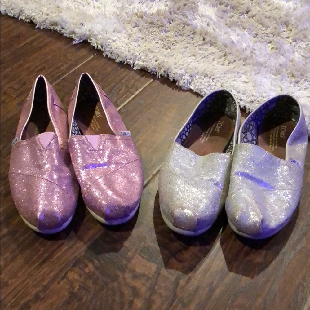 TOMS Glitter Slip-ons